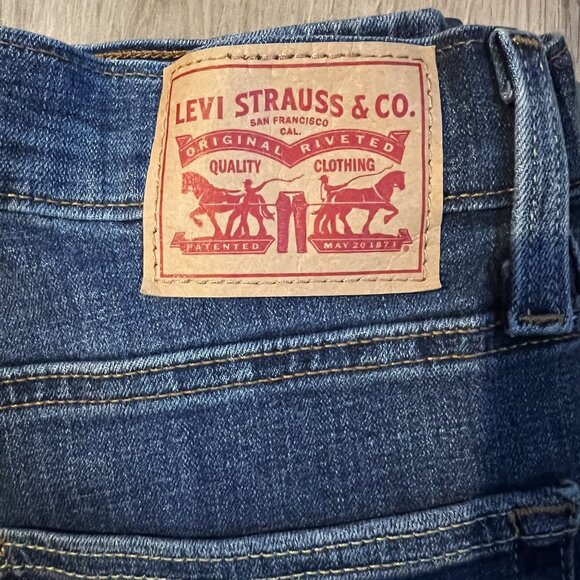 Levis Women's Waterless Original Fit Blue Denim Jeans Sz 27x32 - Picture 6 of 10